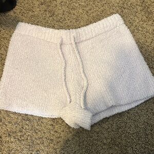 Aerie Soft Light Purple Fleece Pajama Shorts